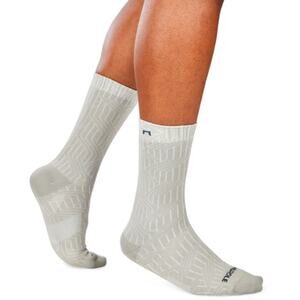 Hurdle Men's Large Crew Socks Grey NWT